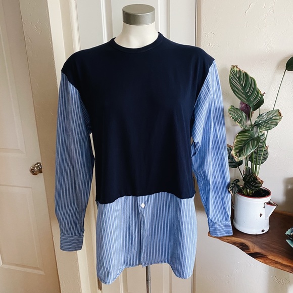 Comme des Garcons Tops - Vintage Comme des Garçons Cotton Layered Shirt M